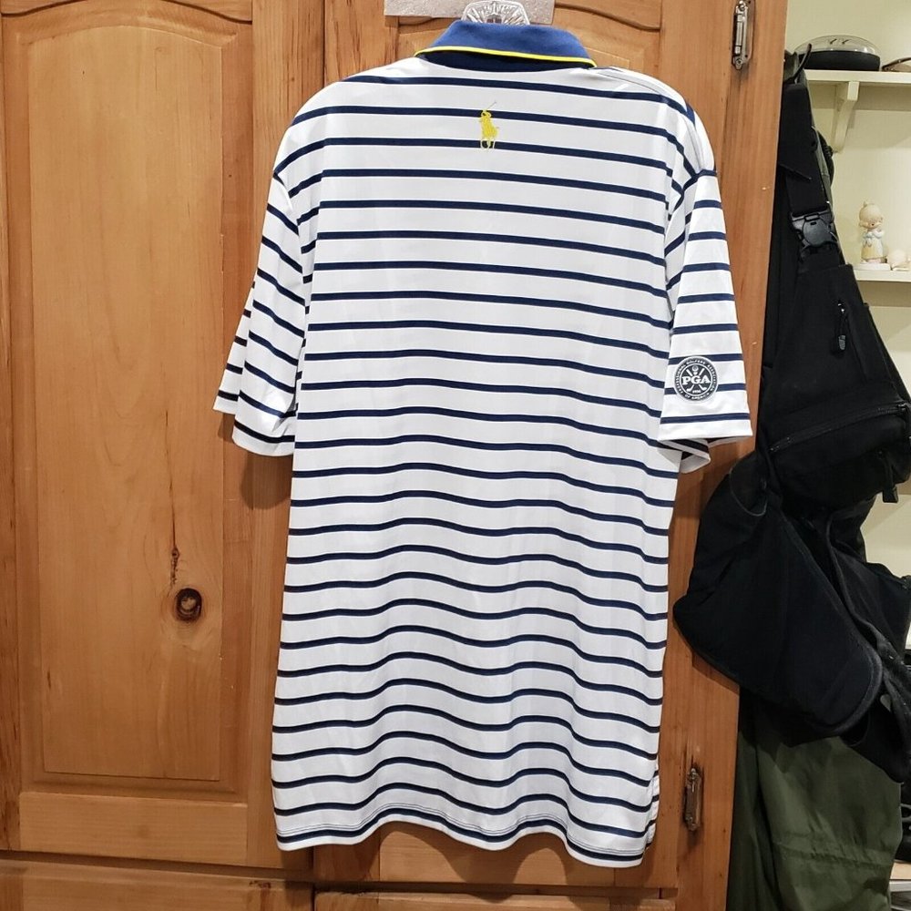 Womens Ralph Lauren Polo Golf Large 100 Anniversary Bellerive PGA Golf Shirt - Picture 3 of 12